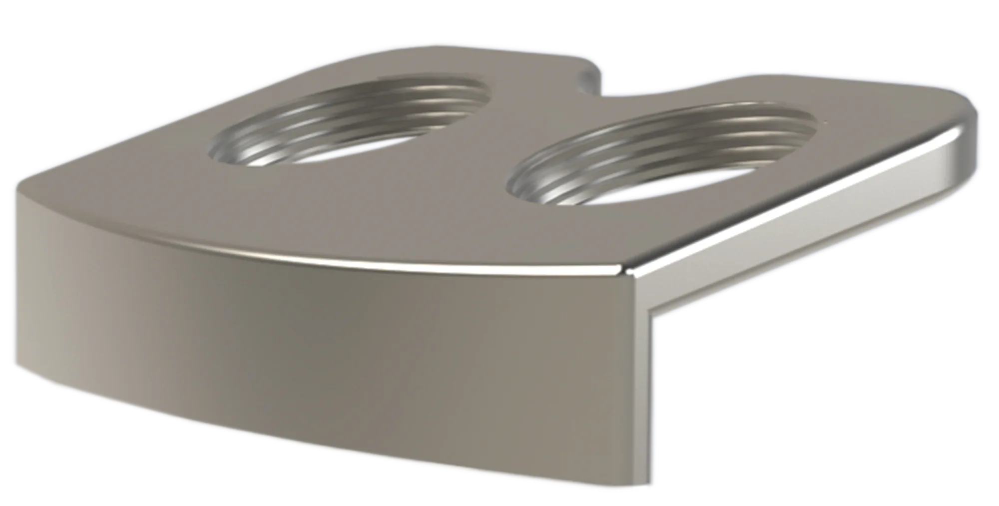 DOUBLE COUNTER MOUNT CHROME-1 Front