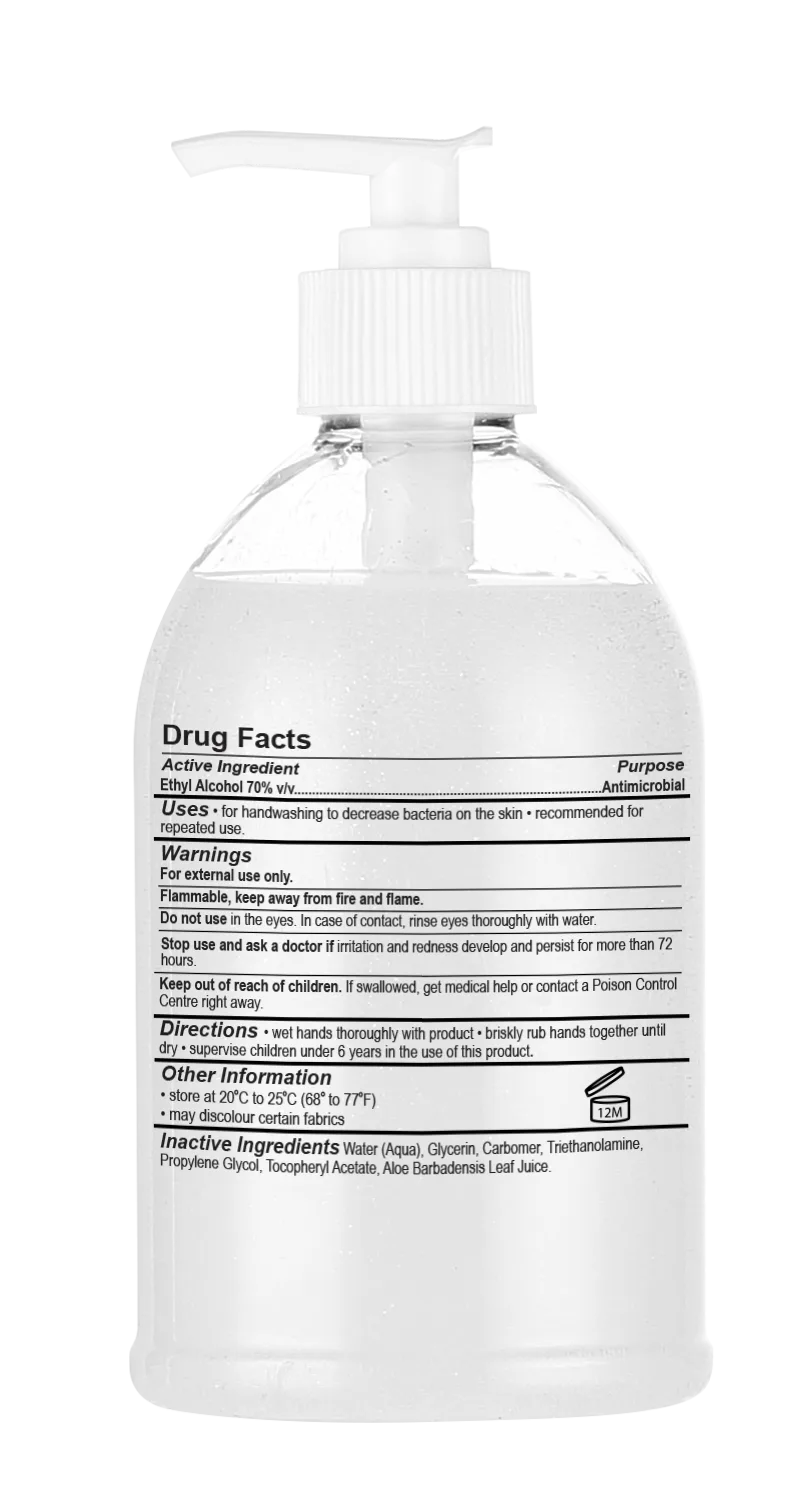 FR 16 OZ GEL SANITIZER-Back