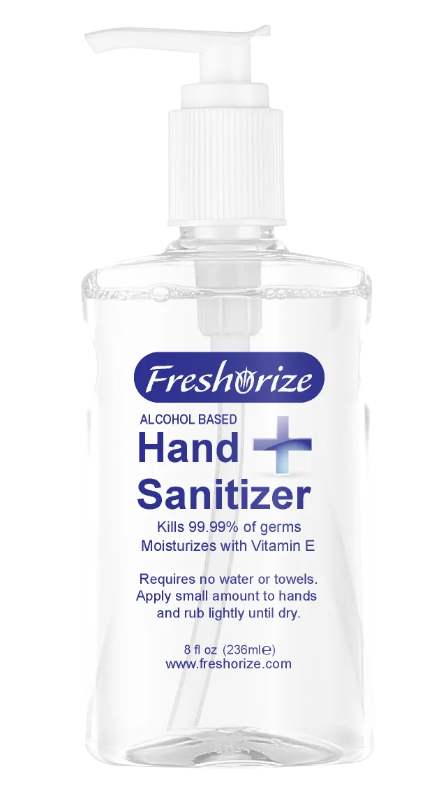 FR 8 OZ GEL SANITIZER-Front